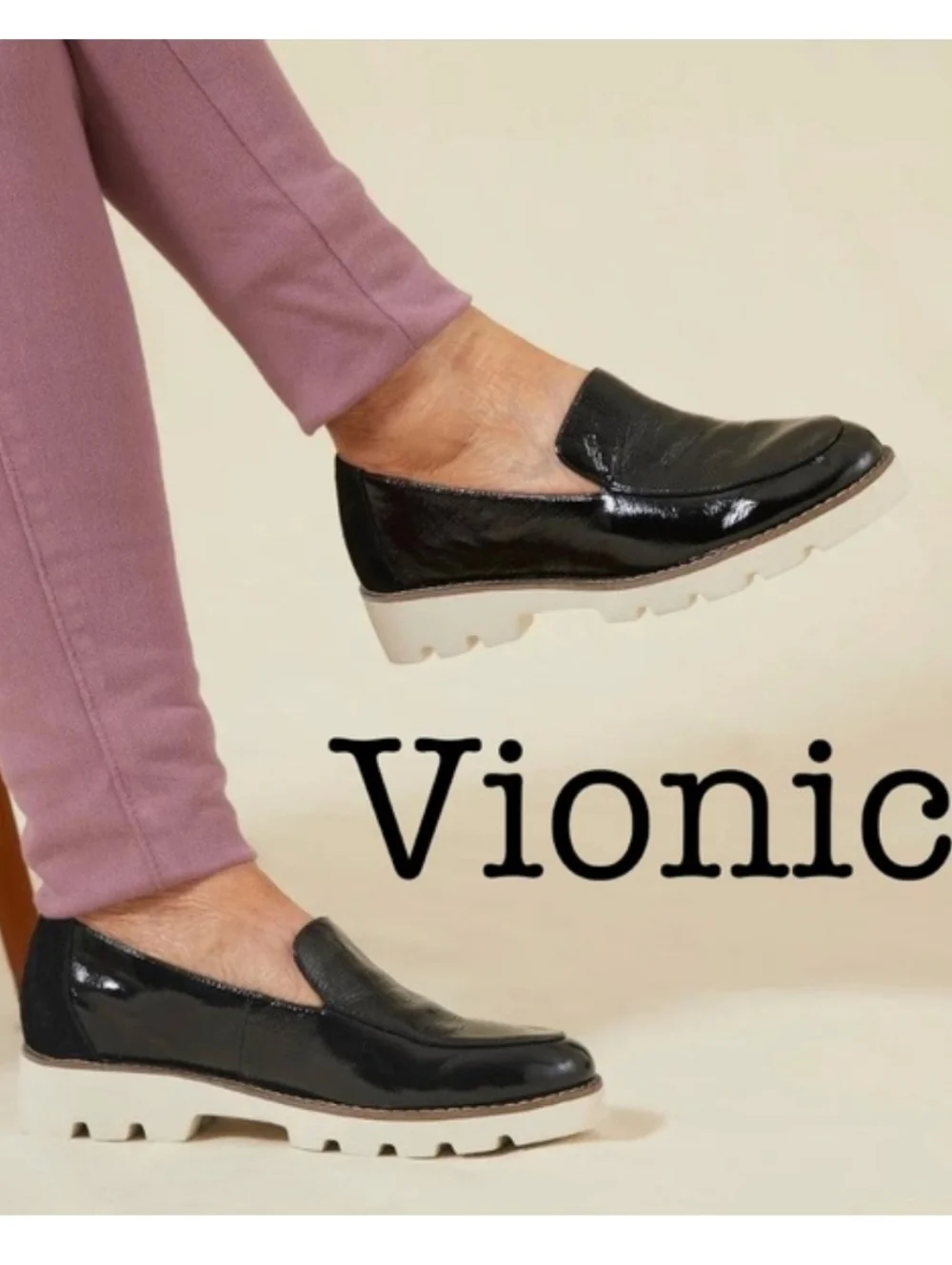 Vionic black patent
